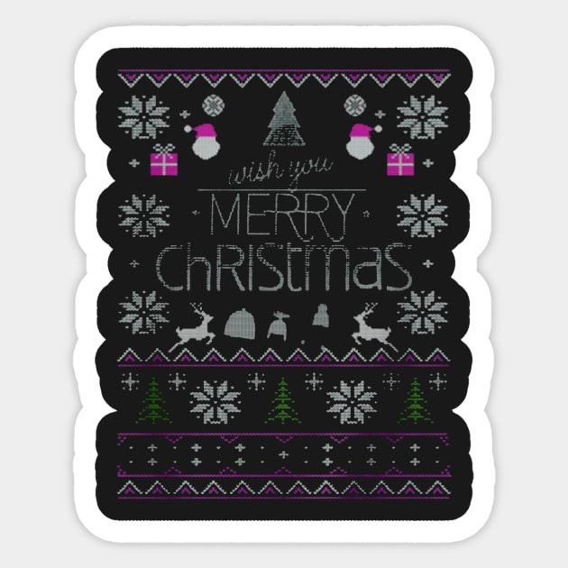 HAPPY CHRISTMAS Sticker by dustinbrand29